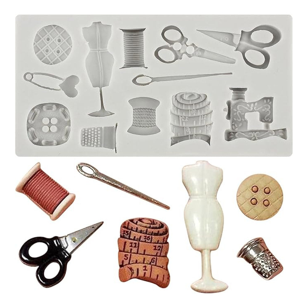 Tailor Accessories Silicone Fondant Mold 12 Cavity