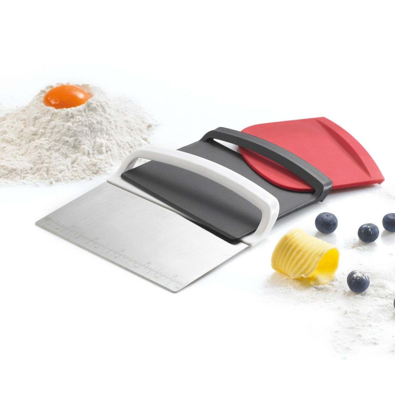 VOCEN 3-In-1 Pastry Scraper Set