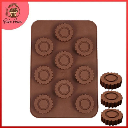 Round Shape Candies Silicone Chocolate Mold 9 Cavity