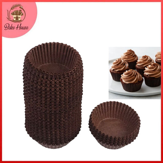 Brown 1000 Pcs Paper Baking Cupcake Muffin Liners, Wrappers 8cm