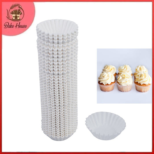 White 1000 Pcs Paper Baking Cupcake Muffin Liners, Wrappers 6.5cm