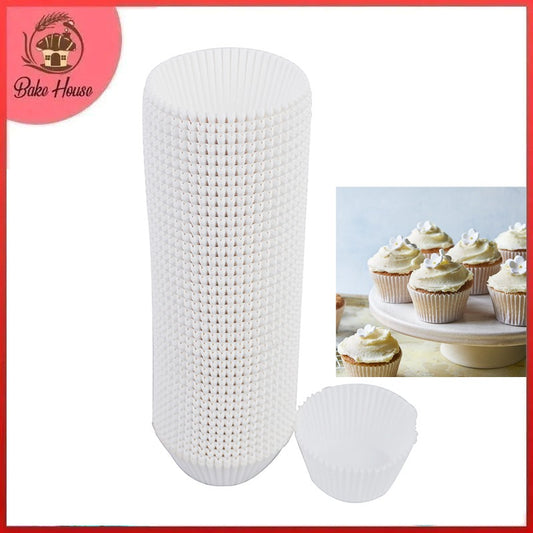 White 1000 Pcs Paper Baking Cupcake Muffin Liners, Wrappers 7.5cm