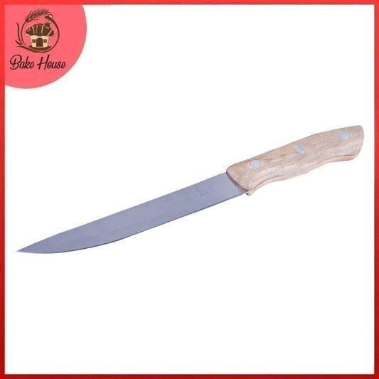Stainless Steel Multi Purpose Kitchen Knife with Wood Handle 26cm