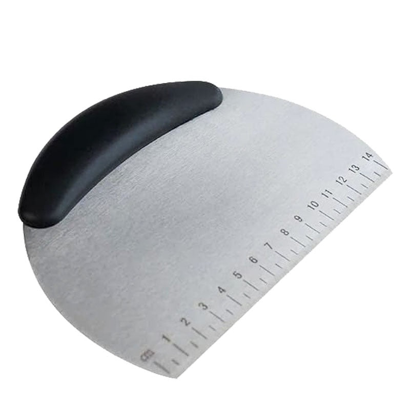 Stainless Steel Cake Scraper With Plastic Handle