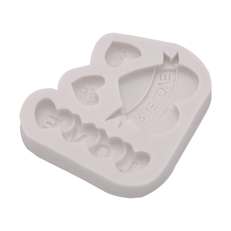 True Love, Best Gift Hearts Silicone Mold