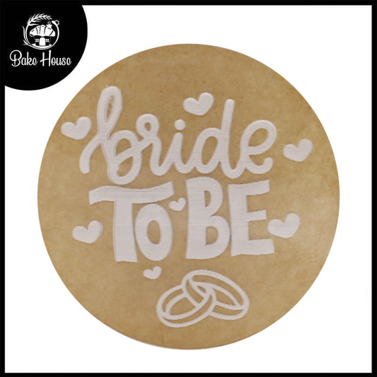 Bride To Be With Rings Fondant Stamp Plastic