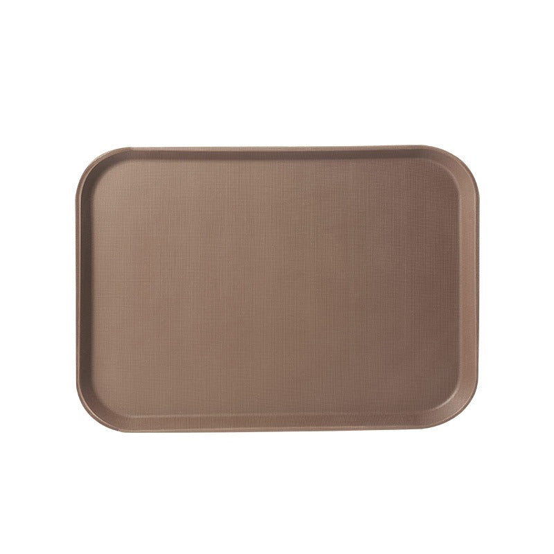 Rectangular Fiberglass Non-Slip Serving Tray 14 x 18 Inch