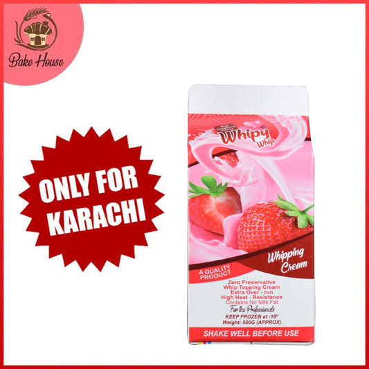 Whipy Whip Whipping Cream Strawberry Flavour 500g