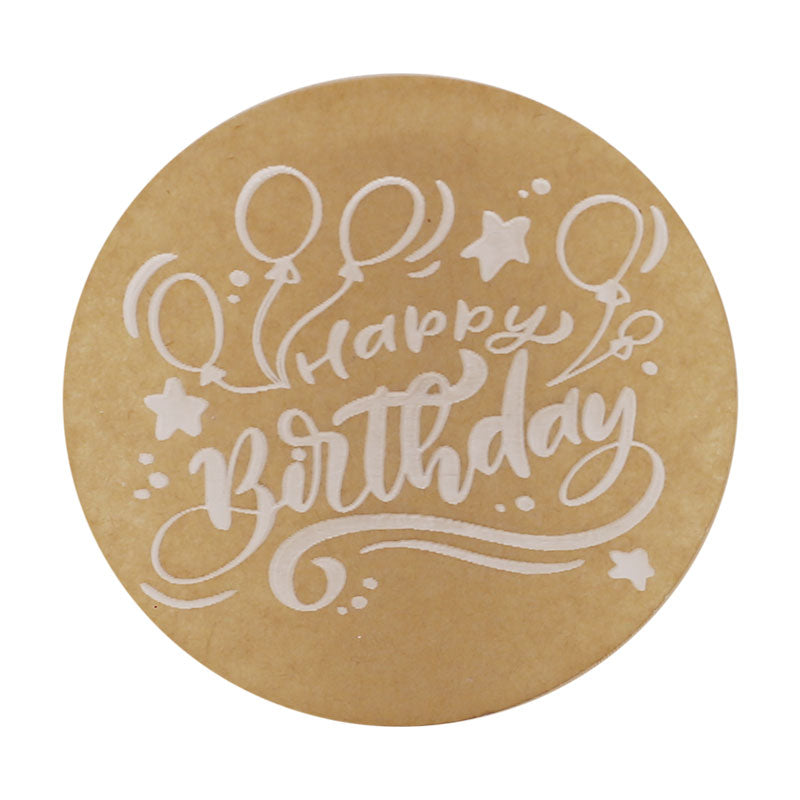 Stylish Happy Birthday Fondant Stamp Plastic