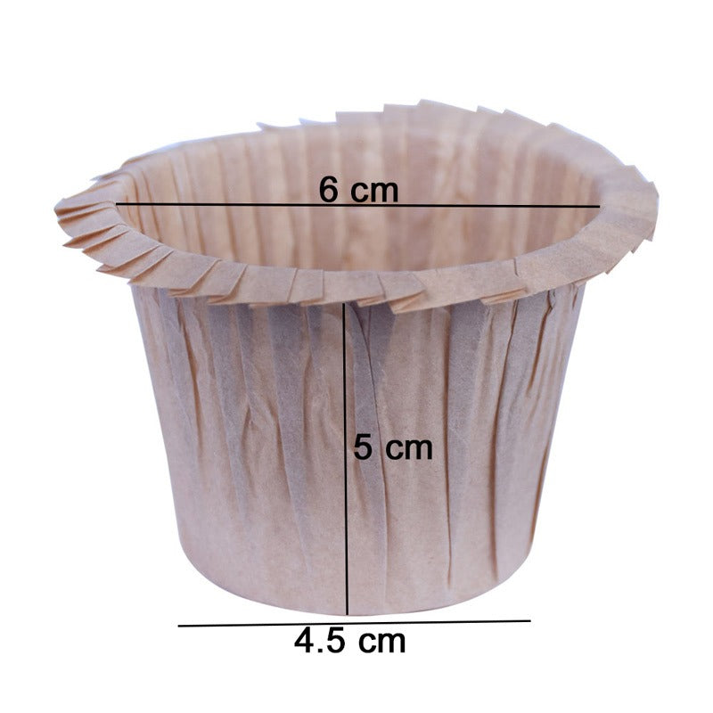 30 Pcs Hat-Shaped Paper Baking Cupcake Muffin Liners, Wrappers White