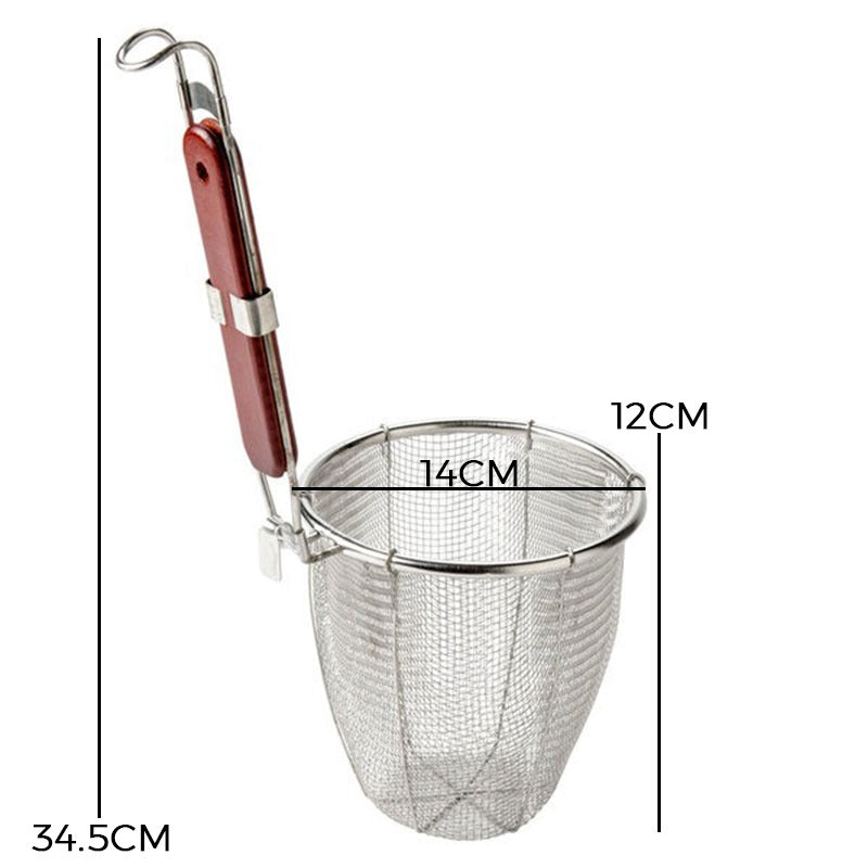 Noodles Spaghetti & Multipurpose Seive Wooden Handle