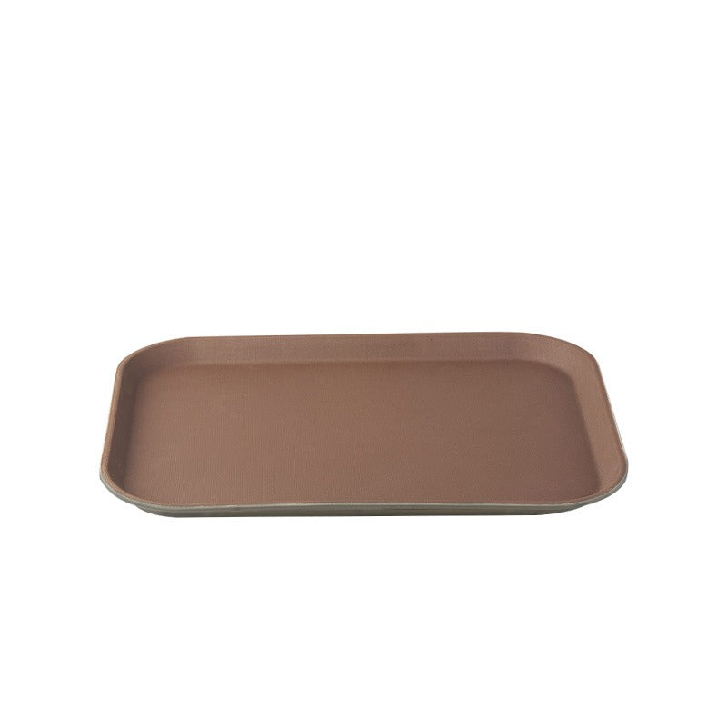 Rectangular Fiberglass Non-Slip Serving Tray 14 x 18 Inch