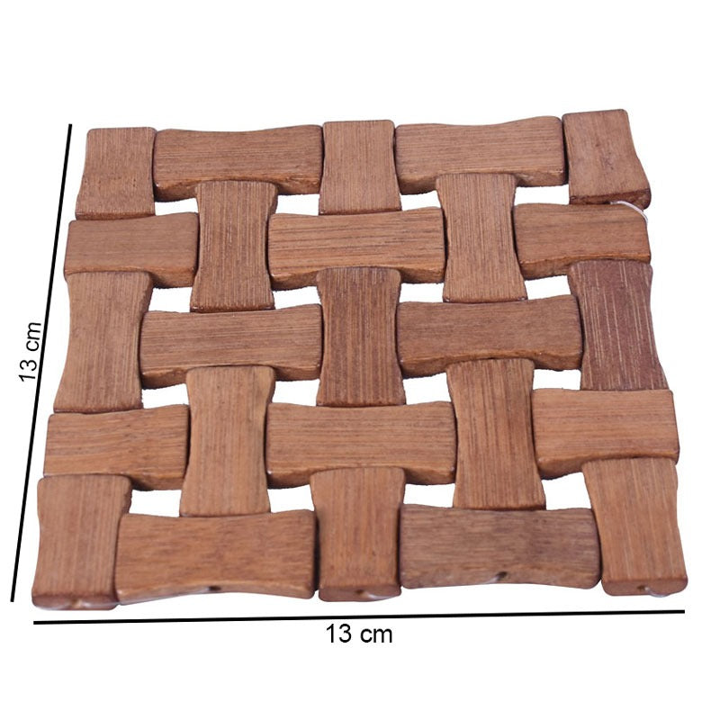 Heat Resistant Wooden Mat For Table