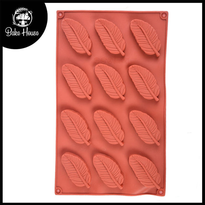 Feather Silicone Chooclate Mold 12 Cavity