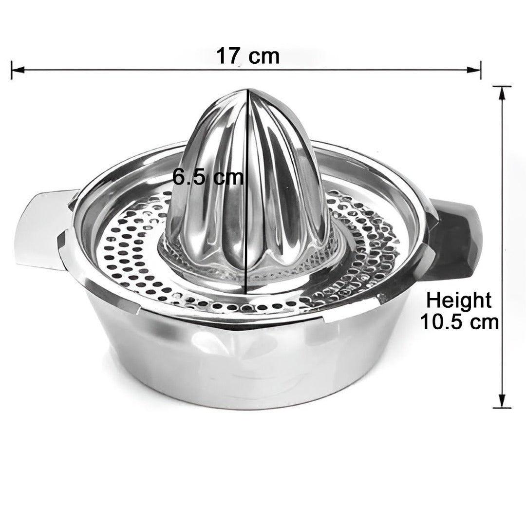 Stainless Steel Lemon Citrus Juice Extrusion Press with Bowl