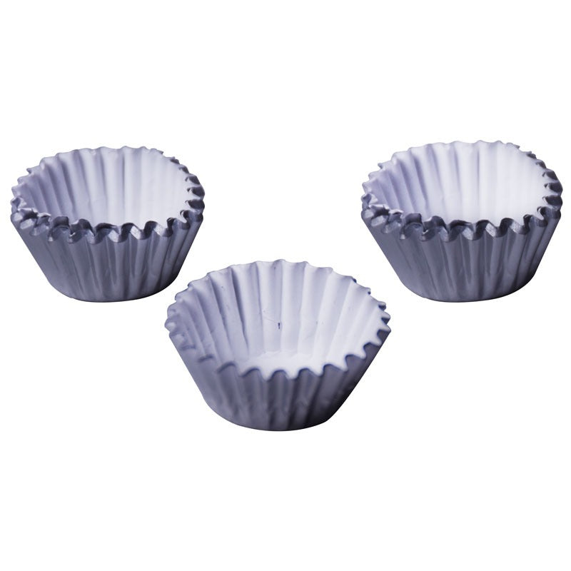 Silver mini outlet cupcake liners