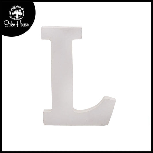 Freestanding Wooden Uppercase Alphabet L