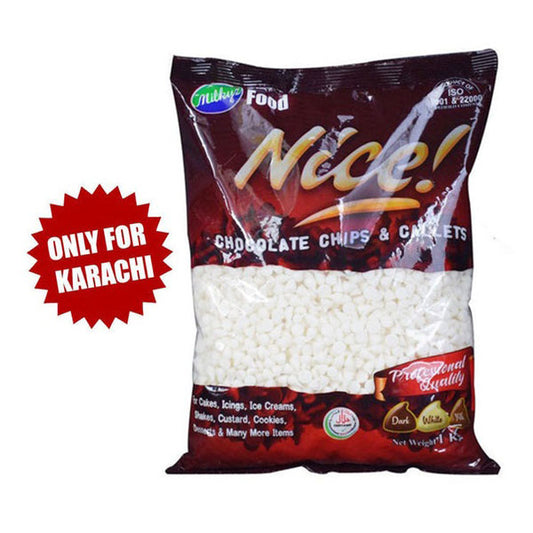 Milkyz Food Nice White Chocolate Chip 1KG Pack