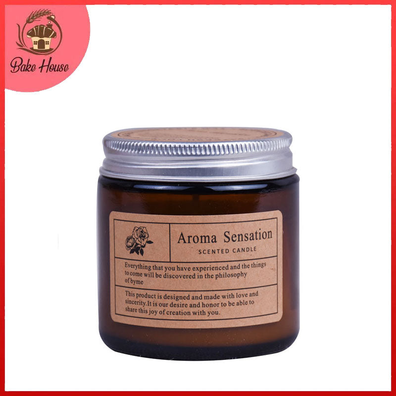 Delicate Aroma Sensation Scented Candle With Glass Jar 6.5 cm