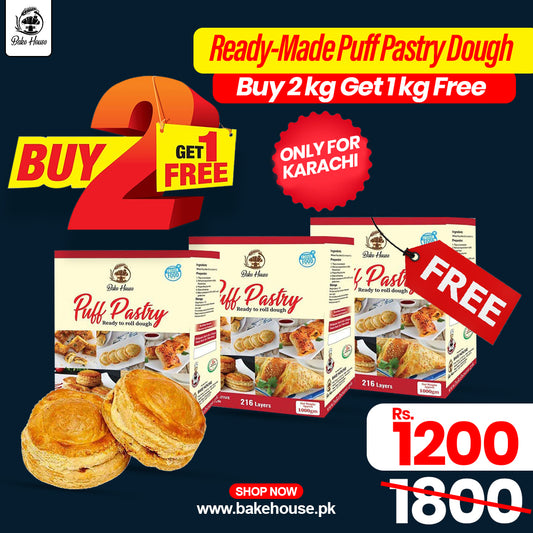 Ready Made Puff Pastry Dough Buy 2KG Get 1KG Free Deal