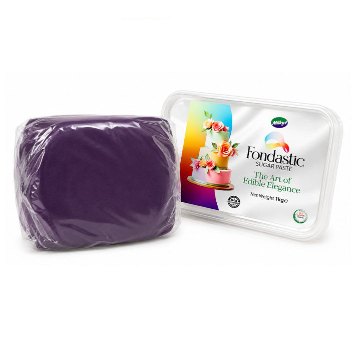Milkyz Food Fondastic Purple Fondant Sugar Paste 1Kg
