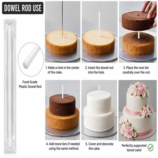 Transparent Dowel Rod 10pcs Set.
