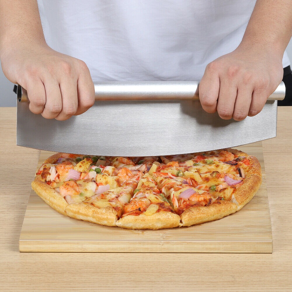 Stainless Steel Pizza Slicer Rocker Cutter 14.5 Inch