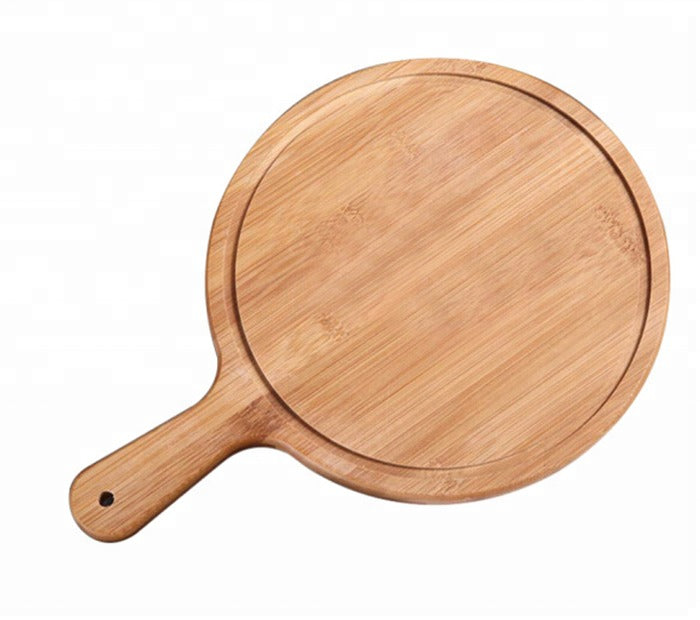 Wooden Pizza Serving Plate 20cm with Handle