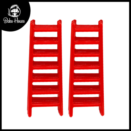 Mini Red Ladder Cake Plastic 10pcs Set
