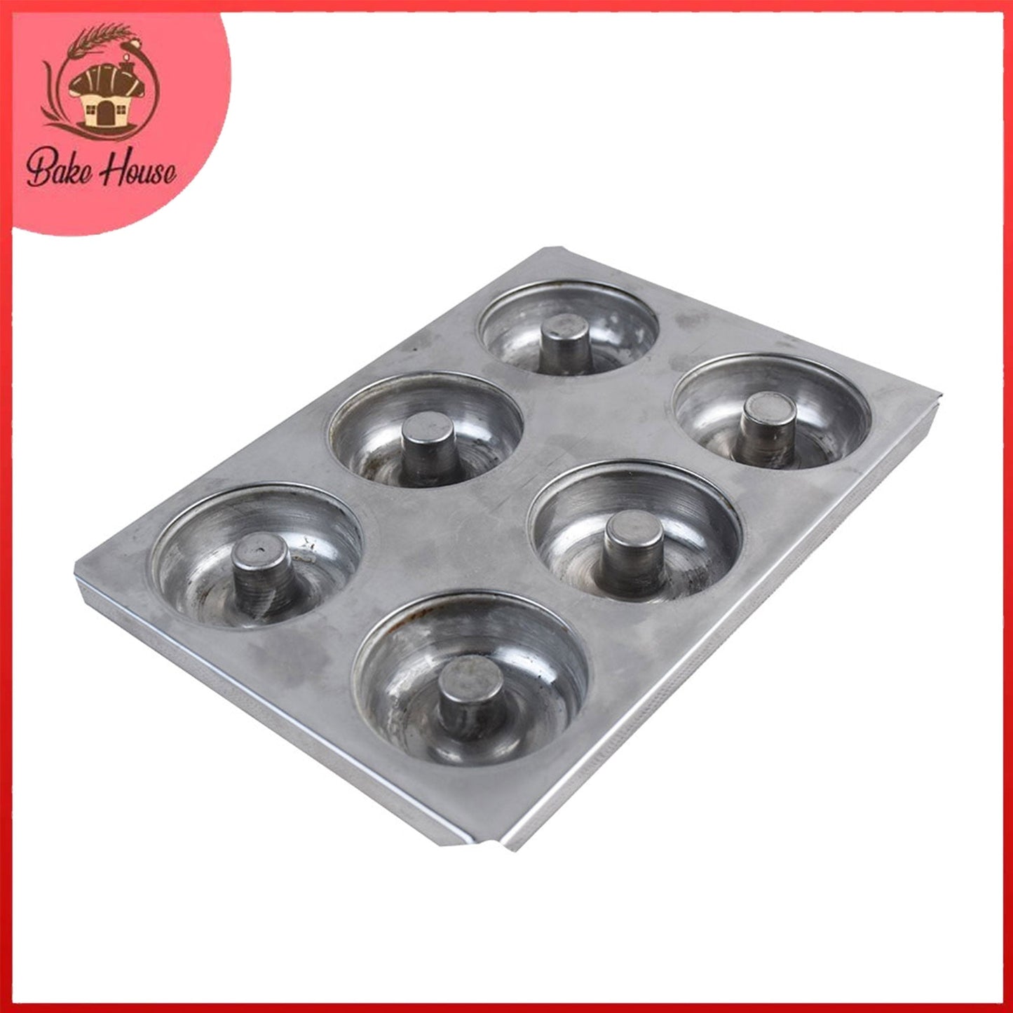 Donut Baking Tray Heavy 6 Cavity