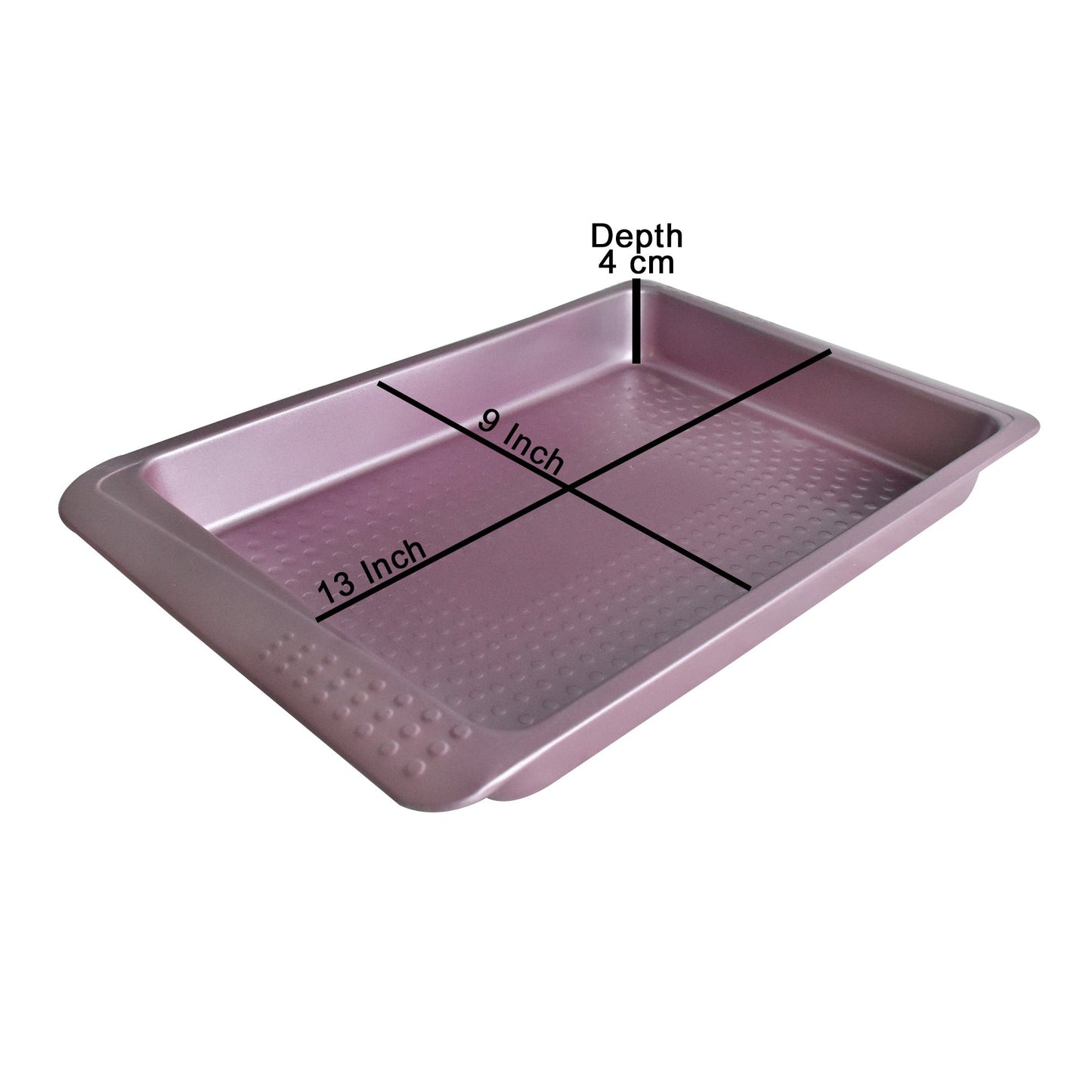Non Stick Pink Rectangle Baking Tray 9 x 13