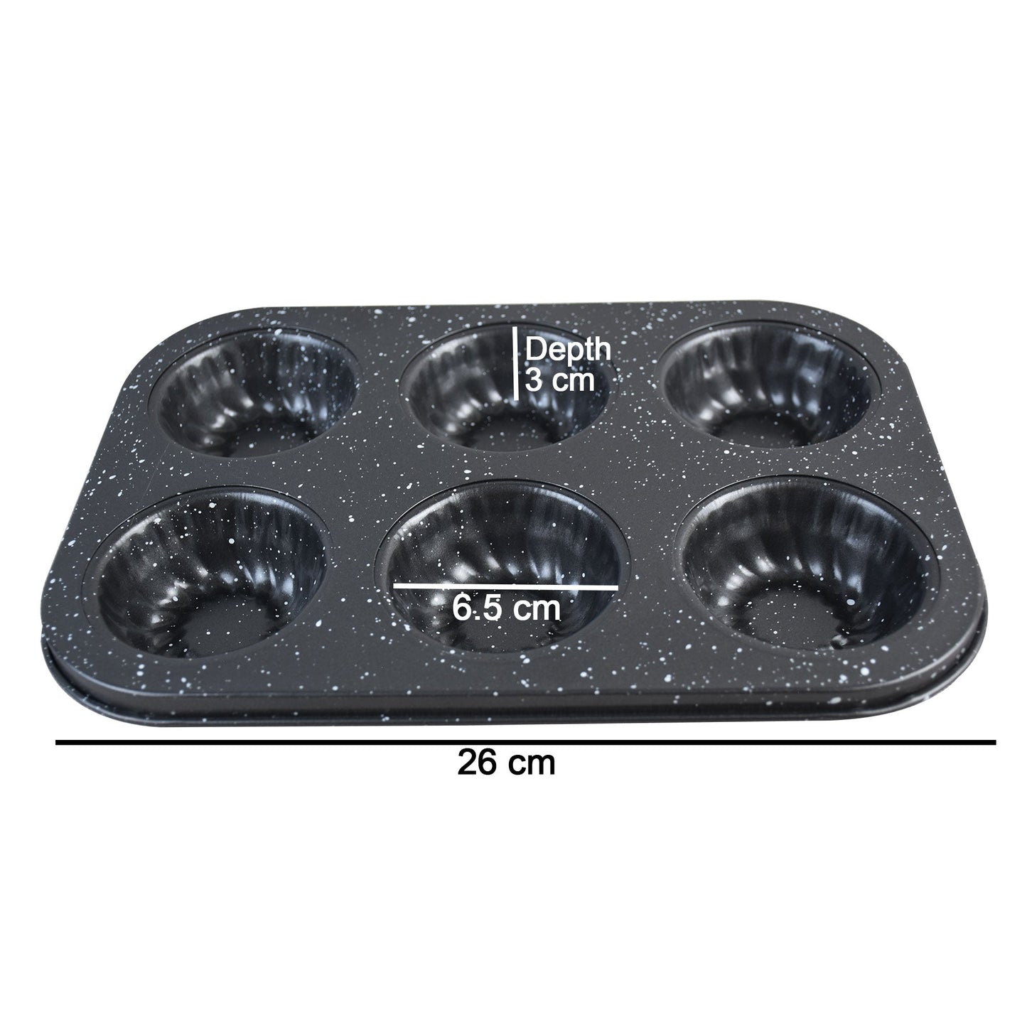 Spiral Shape Bundt Tray Non Stick 6 Cavity