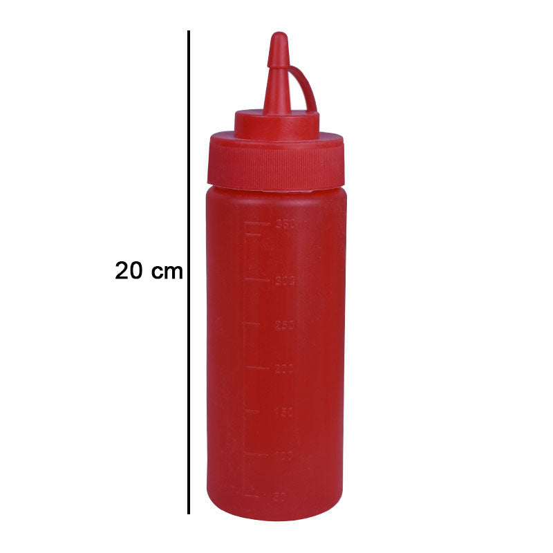 Sauce Ketchup Squeeze Plastic Bottle with Nozzle Cap 360ml