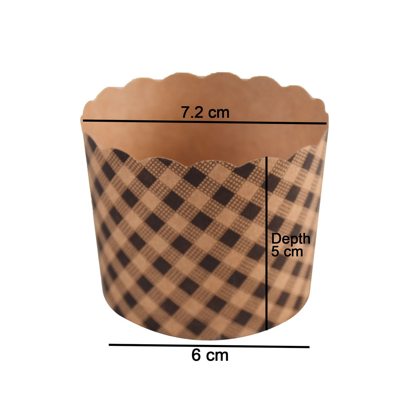 Brown Craft Cupcake Liners 50Pcs