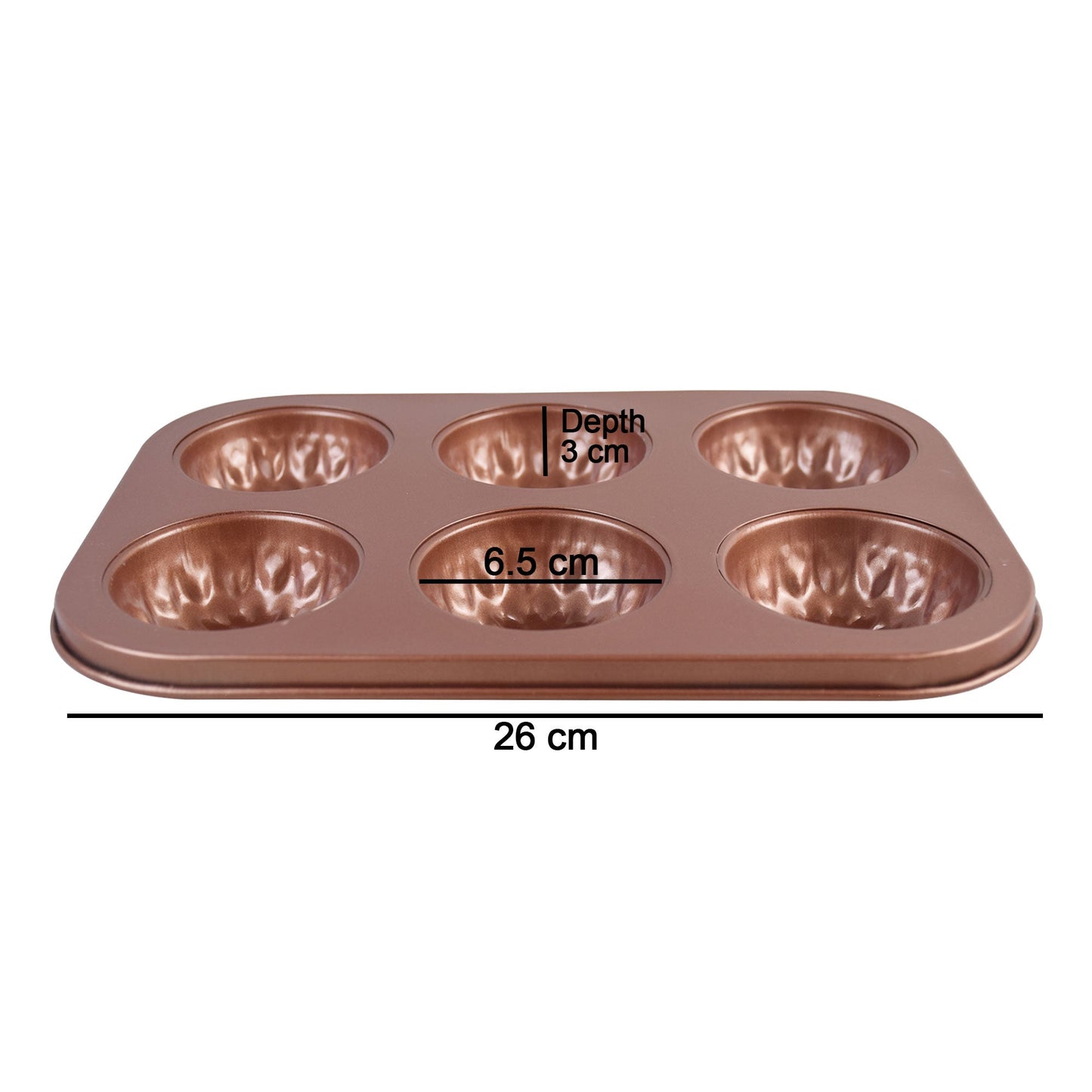 Flower Muffin Tray Non Stick 6 Cavity