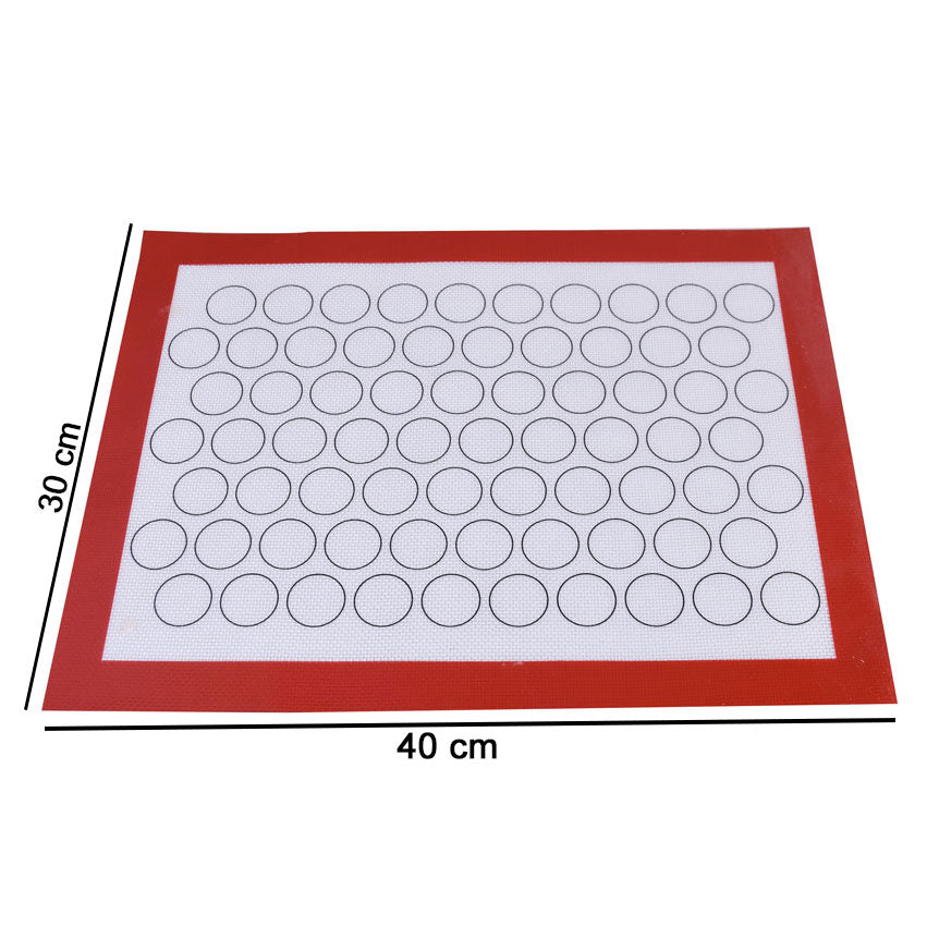 Non Stick Silicone Baking Mat Sheet with 70 Circles Pattern for Macarons