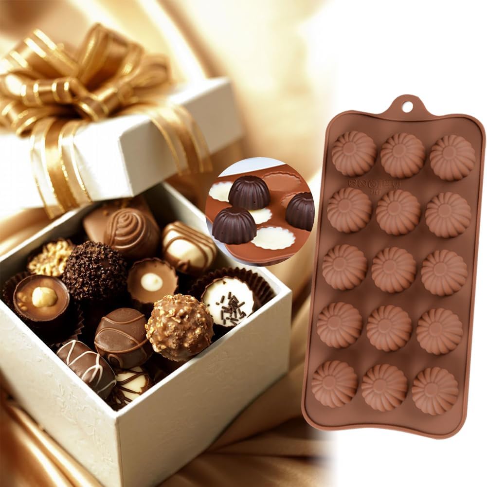 Shell Bonbon Silicone Chocolate Mold 15 Cavity