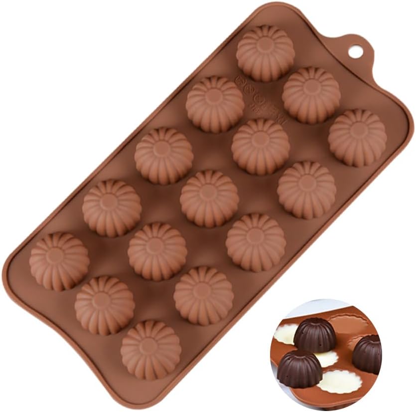 Shell Bonbon Silicone Chocolate Mold 15 Cavity