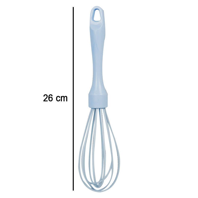 Silicone Coating Hand Whisk Egg Beater Plastic Handle