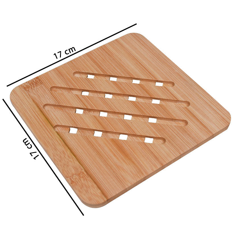 Square Bamboo Heat Resistant Table Pad For Hot Pots