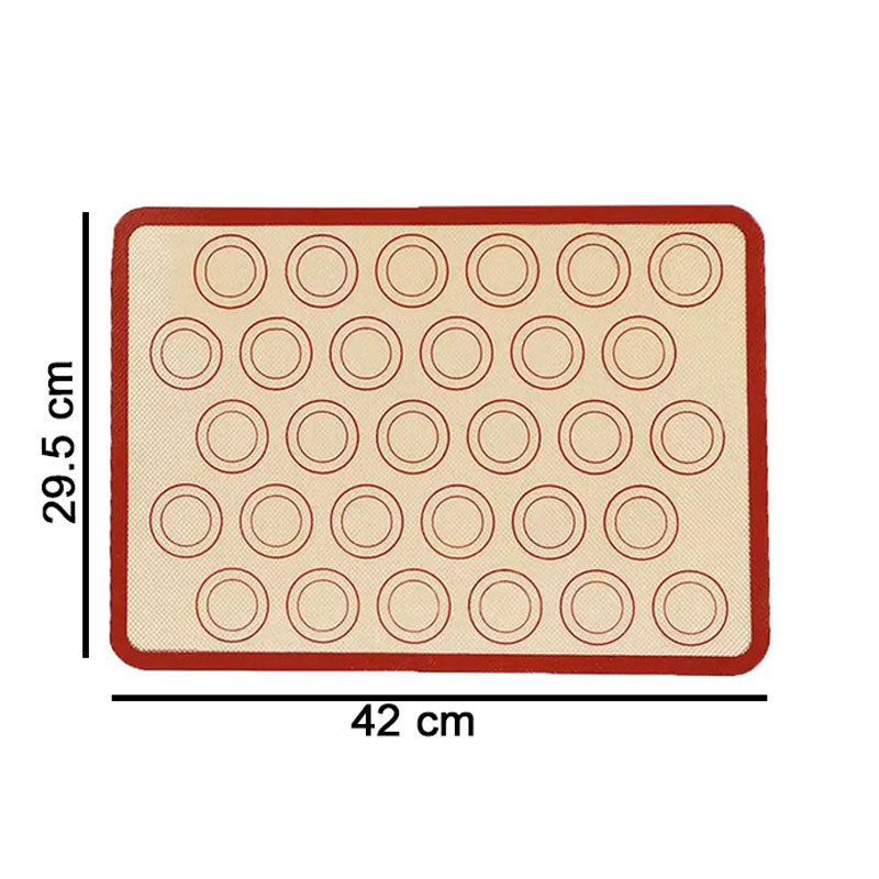 Non Stick Silicone Baking Mat And Macaron Making 30 Circles Pattern Sheet