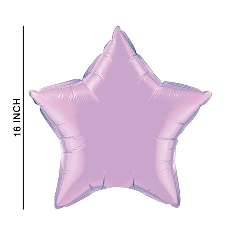 16 Inch Crystal Pink Star Shape Foil Balloon For Party Decoration