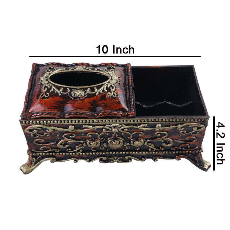 Tissues And Household Accessories Holding Plastic Box 3 Portions