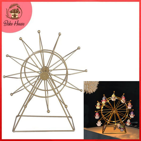 Ferris wheel Shape Iron Rotating Decoration Centrepiece Stand Small