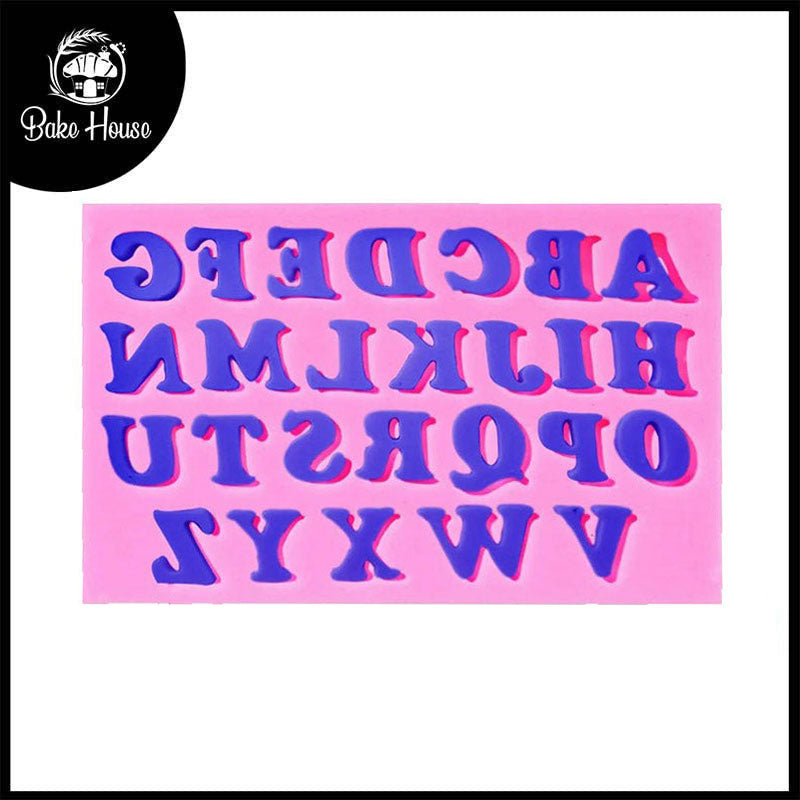 Uppercase Alphabet Silicone Fondant Mold A To Z