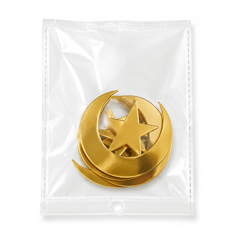 Star & Moon Cut Out Stamp 5Pcs Set Golden