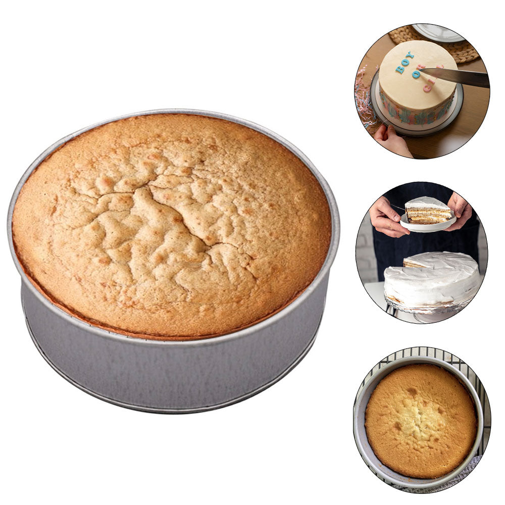 Round Cake Baking Mold Galvanized Steel 8 X 8 Inch