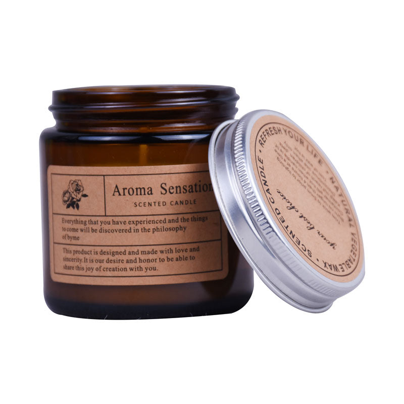 Delicate Aroma Sensation Scented Candle With Glass Jar 6.5 cm