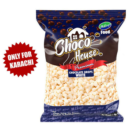 Milkyz Food Choco House White Chocolate Chip 1KG Pack
