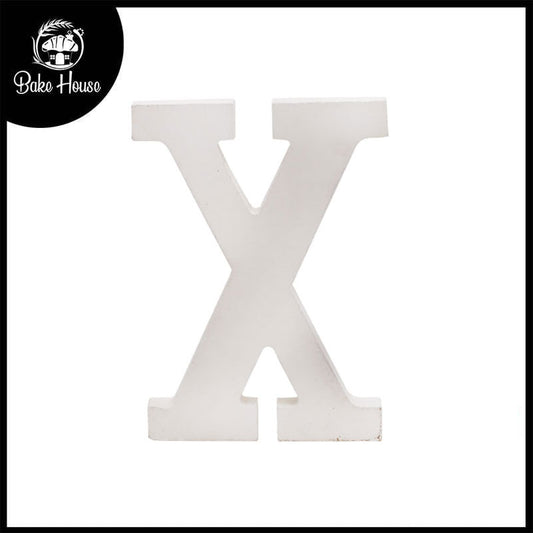 Freestanding Wooden Uppercase Alphabet X